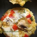 Muffiny jajeczne ze szpinakiem, pieczarkami i papryką
