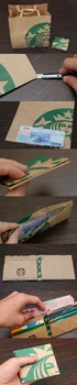 Portfel zrobiony z papierowego opakowania - instrukcja