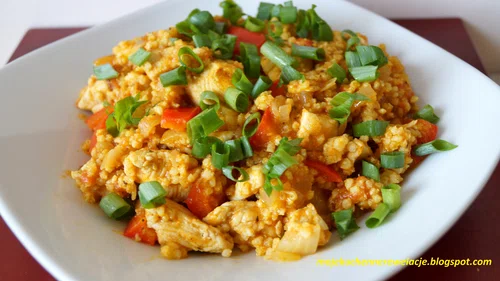 Kurczak curry z warzywami i kaszą jaglaną