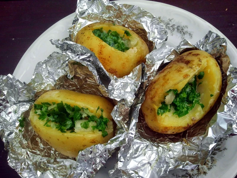 Ziemniaki w papilotkach