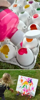 Kolorowe jajka do zabawy