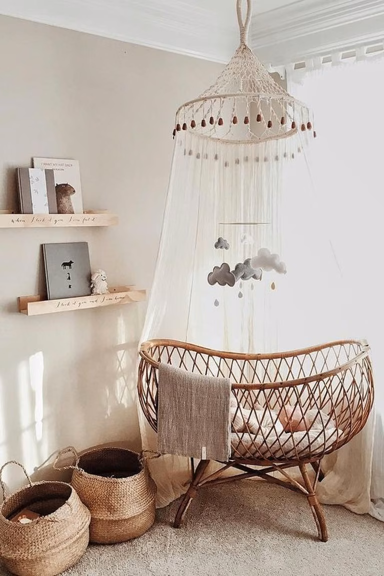 Boho łóżeczko dla dziecka
