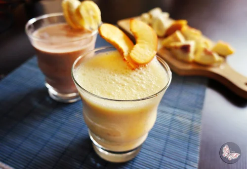 Koktajl brzoskwiniowo - bananowy