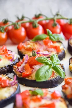 Mini pizze z bakłażana FIT