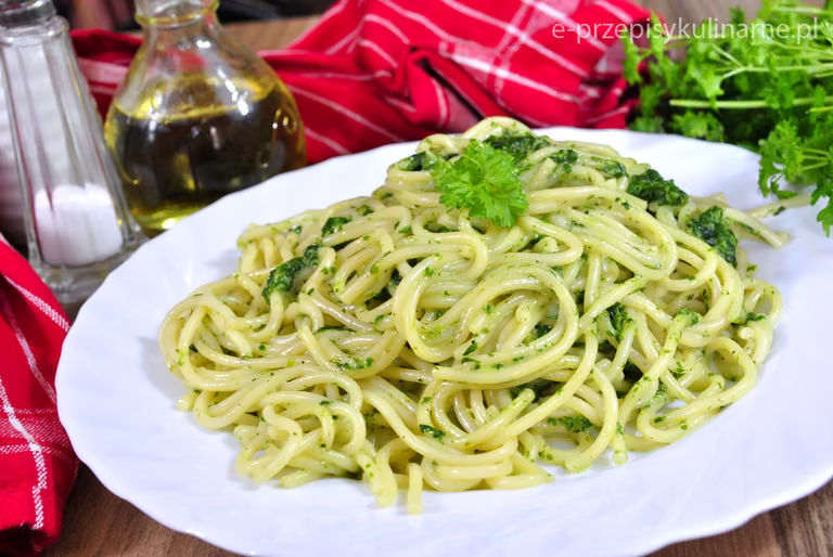 Spaghetti Ze Szpinakiem