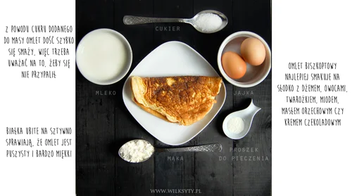 Wilcza Szkoła Gotowania: OMLET biszkoptowy