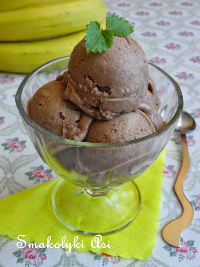 Lody bananowo-nutellowe