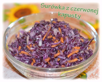 Surówka z czerwonej kapusty