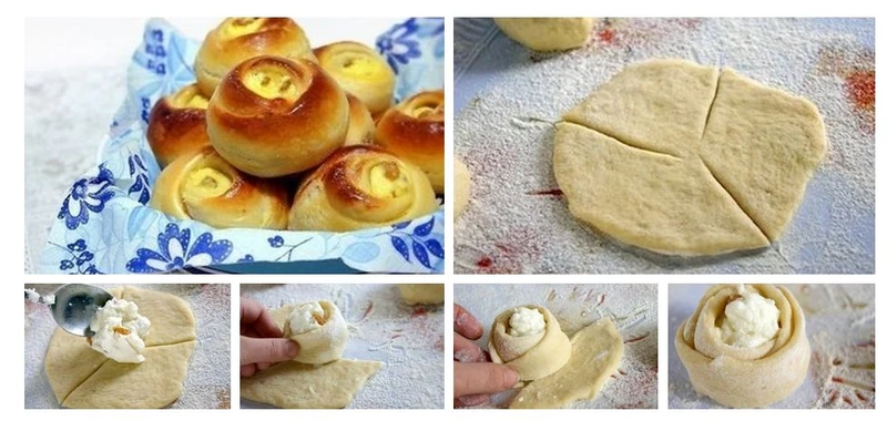 Tureckie bułeczki "różyczki"
