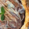 Czekoladowo miętowy 'Słonecznik' – tarta na bazie ciasta filo