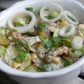 Sałatka z młodych ziemniaków i kurczaka gyros