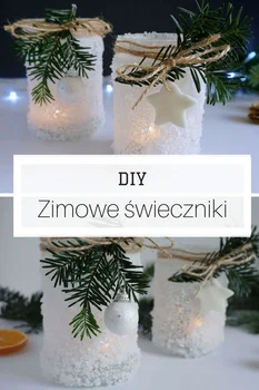 DIY Zimowe świeczniki - lodowe lampiony