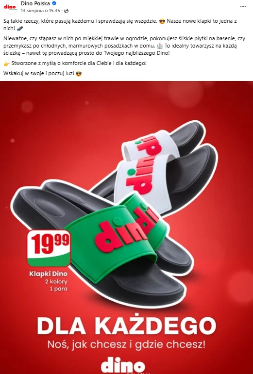 Zdjęcie Dla jednych hit, dla innych szczyt obciachu! Dino wypuściło swoje klapki i zrobiło furorę w Internecie #1