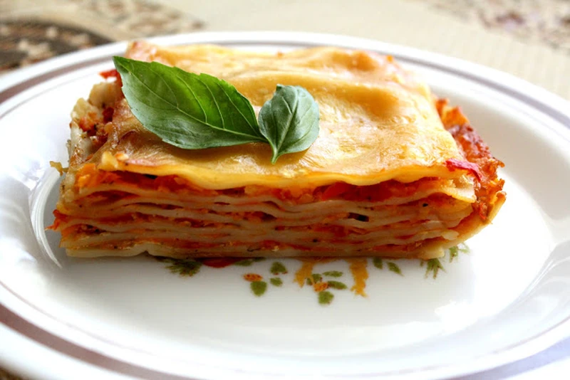 Lasagne wegetariańskie z cukinią
