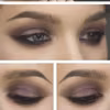 fioletowe smoky eyes