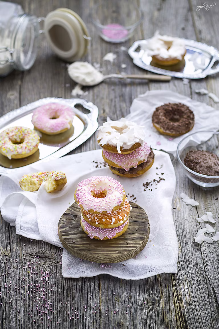 Mini donuty z piekarnika