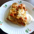 Zapiekane burrito z kurczakiem i warzywami