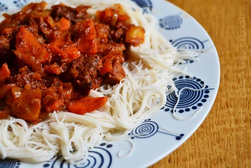 łatwa chińszczyzna w domu- szynka wieprzowa w sosie śliwkowo-pomidorowym