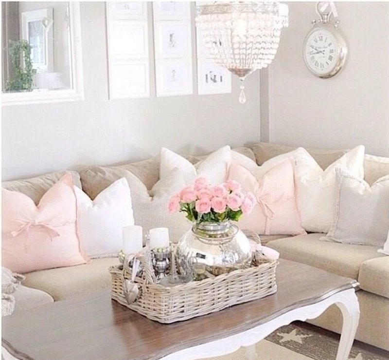 Pastelowy salon