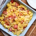 Zapiekanka makaronowa z chorizo