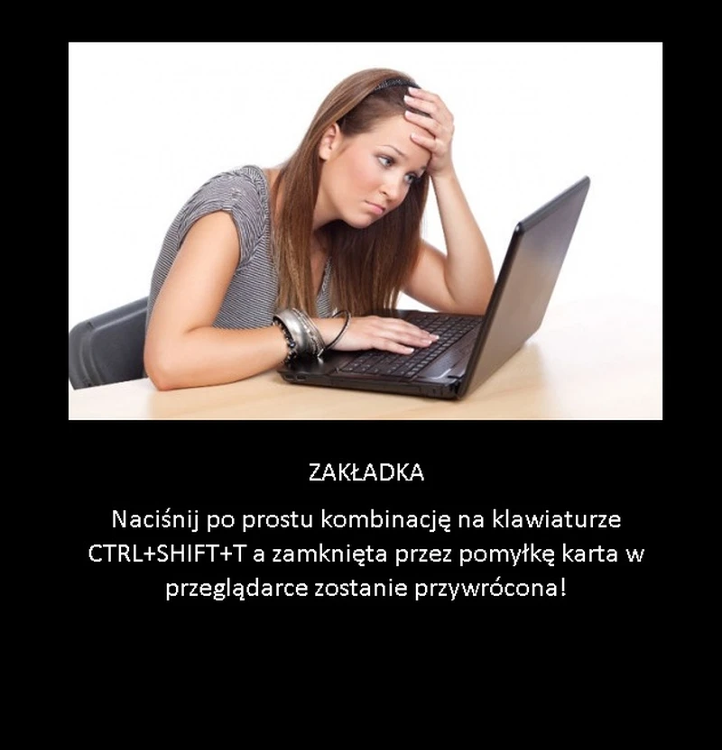 Jeśli przypadkowo zamknęła Ci się zakładka w przeglądarce