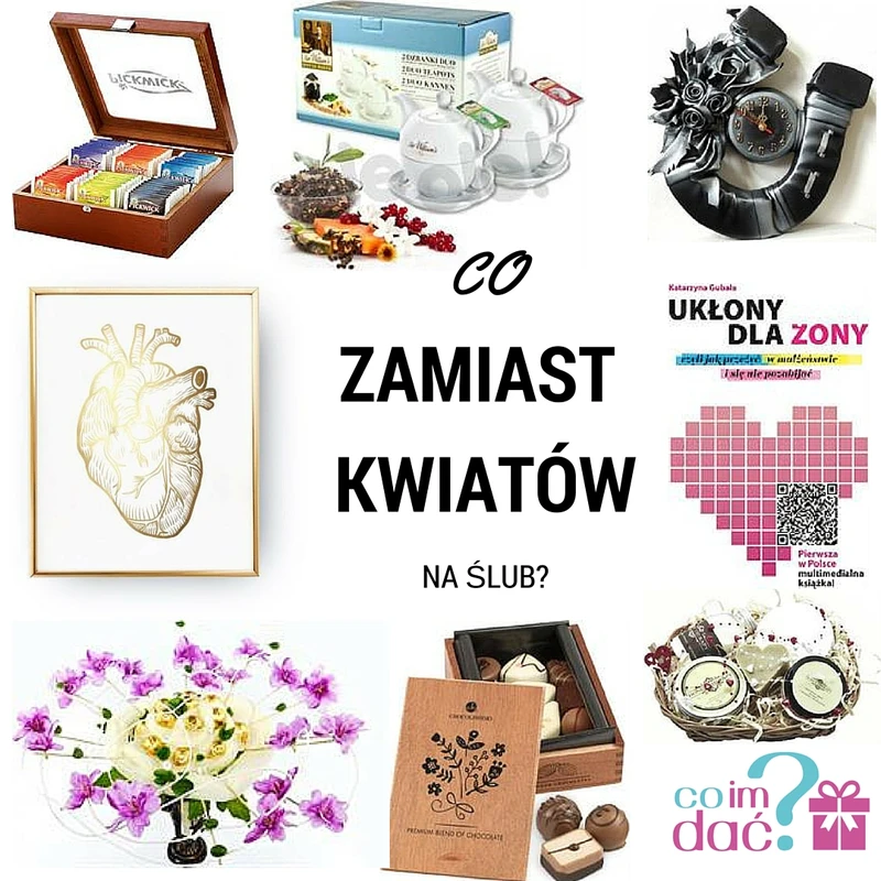 Co dać na ślub zamiast kwiatów?