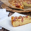 Budyniowe ciasto z rabarbarem bez glutenu