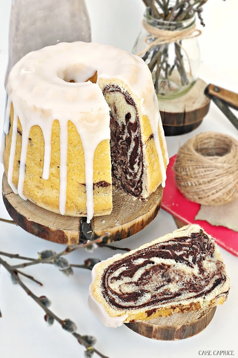 Babka gotowana marmurkowa