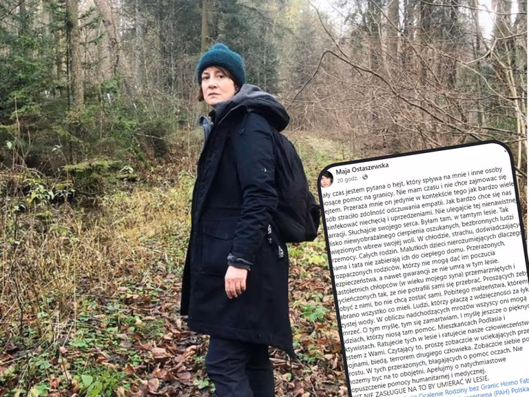 Fala hejtu pod adresem Ostaszewskiej z powodu wizyty na granicy. Aktorka odpowiada