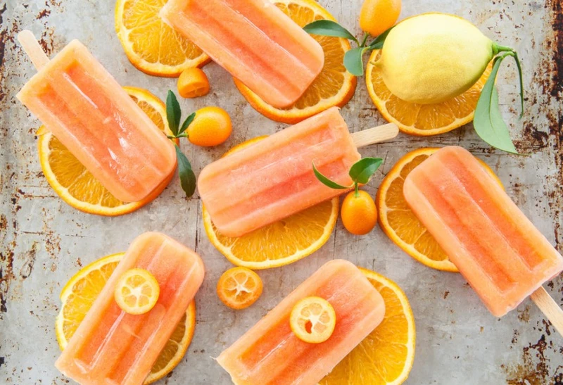 LODY POMARAŃCZOWE NA PATYKU