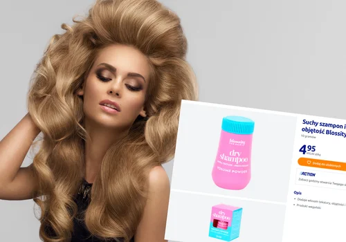 Ten suchy szampon z Action za 4,95 zł to hit! Daje efekt dwa razy gęstszych włosów i działa w 10 sekund