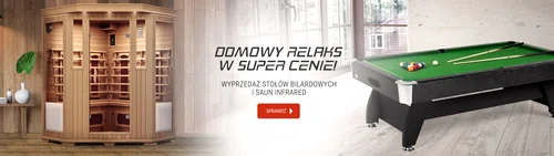 Promocja na stoły bilardowe i sauny w sklepie Hop-Sport.pl