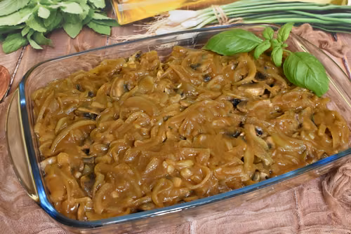 Kotlety z pieczarkami i cebulką