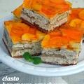 ciasto z masą jabłkowo-orzechową (bez pieczenia)