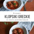 Klopsiki greckie w sosie pomidorowym