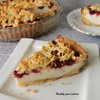 Tarta sernikowa z malinami