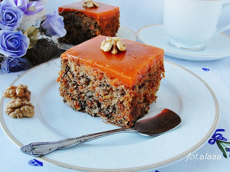 Ciasto marchewkowe z galaretką z kubusia