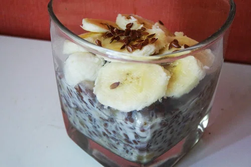 Fit pudding z siemieniem lnianym zamiast chia