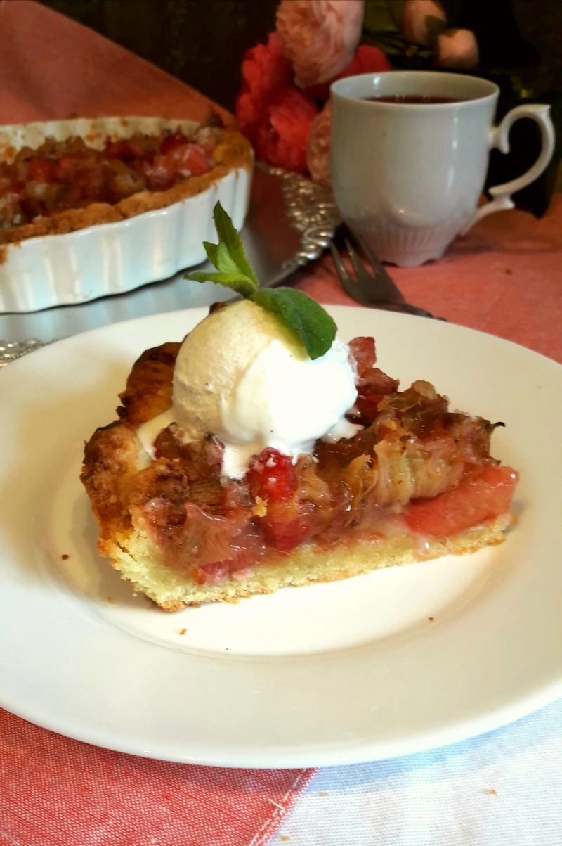 Tarta z rabarbarem