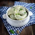 Pierogi ze szpinakiem i kurczakiem