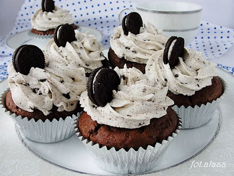 Muffinki czekoladowe oreo