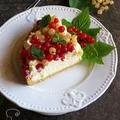 Porzeczkowa tarta z białą czekoladą