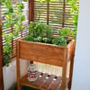 Drewniany planter na zioła