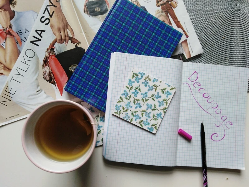 DIY-podstawka pod kubek, Decoupage,