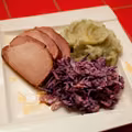 Pieczony schab peklowany