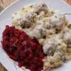 Smażone pieczarki faszerowane