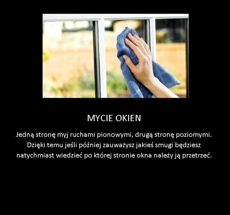 Sprytne mycie okien!