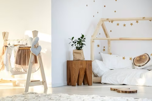 Pokój urządzony w stylu Montessori