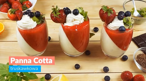 Truskawkowa panna cotta