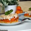 Kruche ciasto z morelami pod bezą
